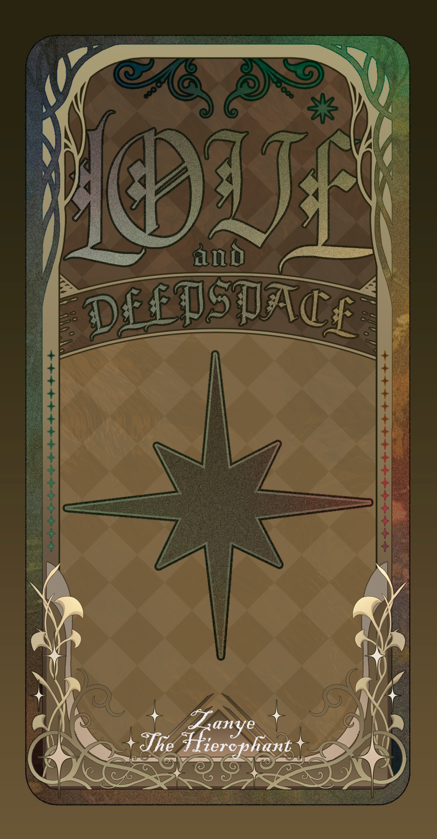 holographic oracle tarot card